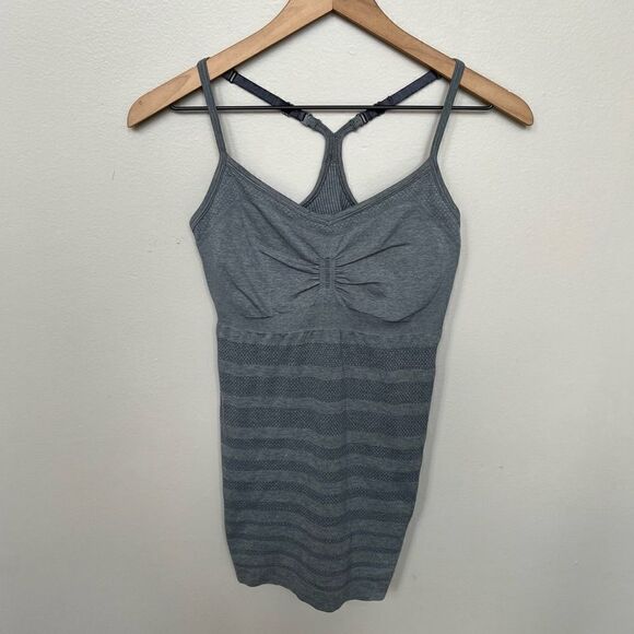 Lululemon Ebb & Flow Tank Heathered Dark Classic Sport Grey Size 6 Athletic Top - Picture 4 of 12